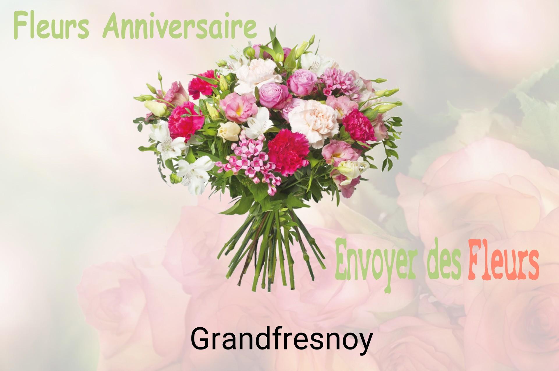 Bouquet de fleurs d’anniversaire livré à Grandfresnoy