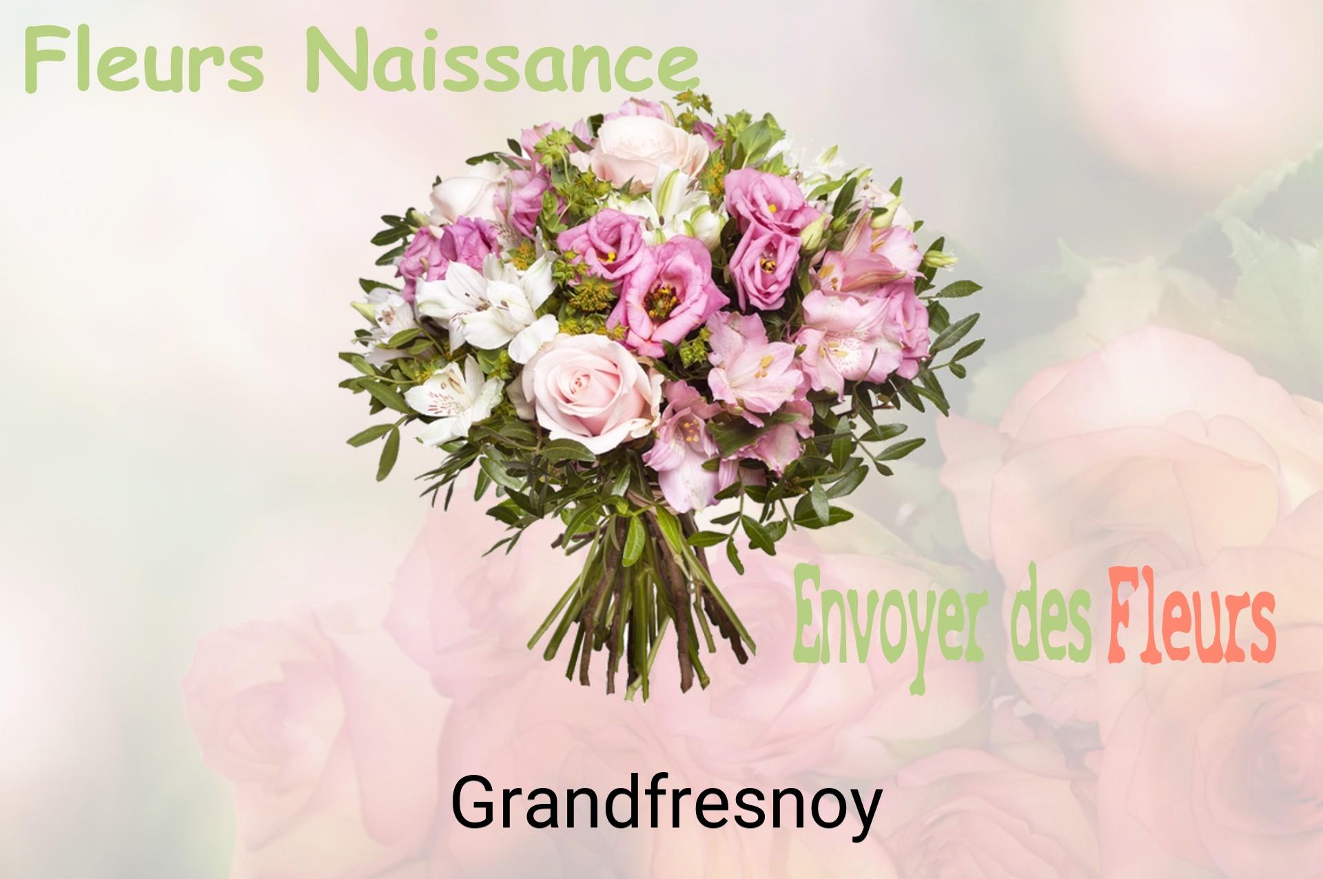 Bouquet de fleurs de naissance livré à Grandfresnoy